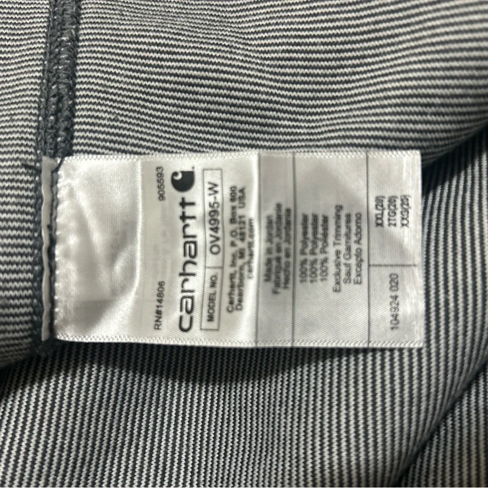 Carhartt Women's Vest XXL (20) Relaxed Fit Sherpa Fleece Snap Front Gray Black - Picture 8 of 12